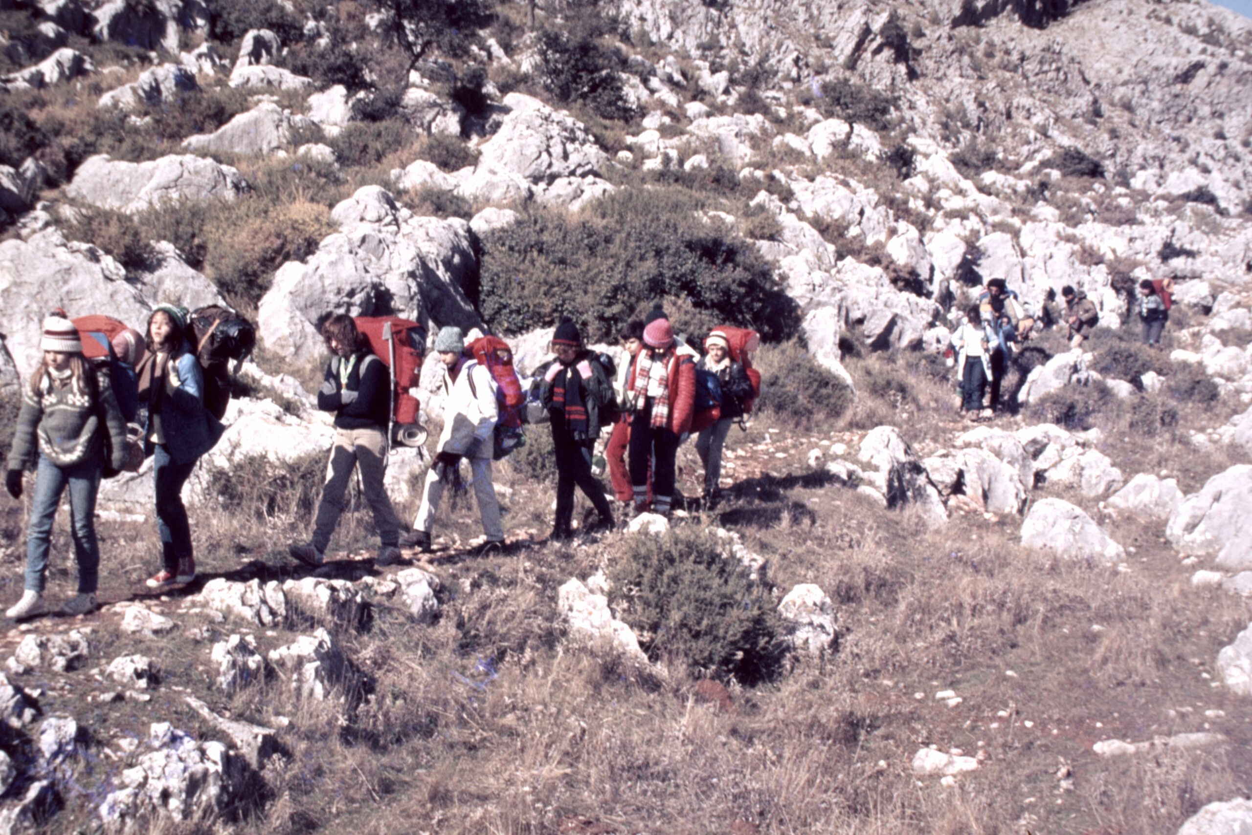 Imagen de ruta en el campamento de navidad de 1984